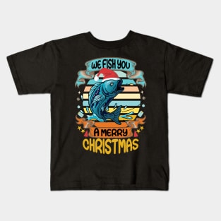 We fish a merry Christmas Kids T-Shirt